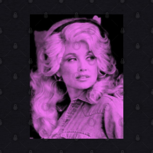 Dolly Parton Comic Art Pink by PengellyArt